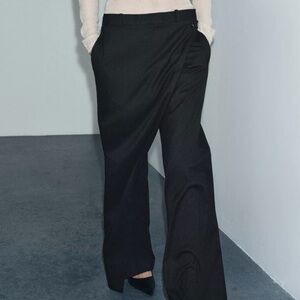 NWT Zara Pinstripe Pareo Pants